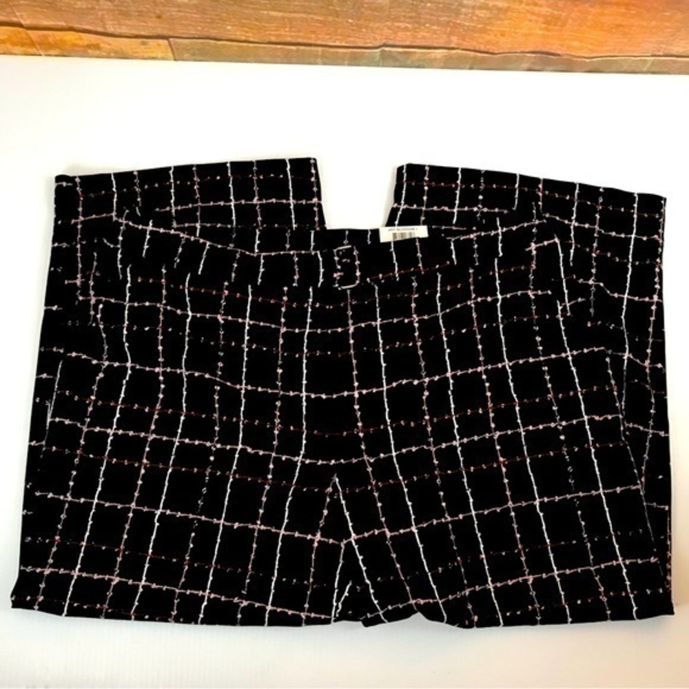 ALFANI Womens New Black Printed Culottes Wide Leg Pants  Sz 14W